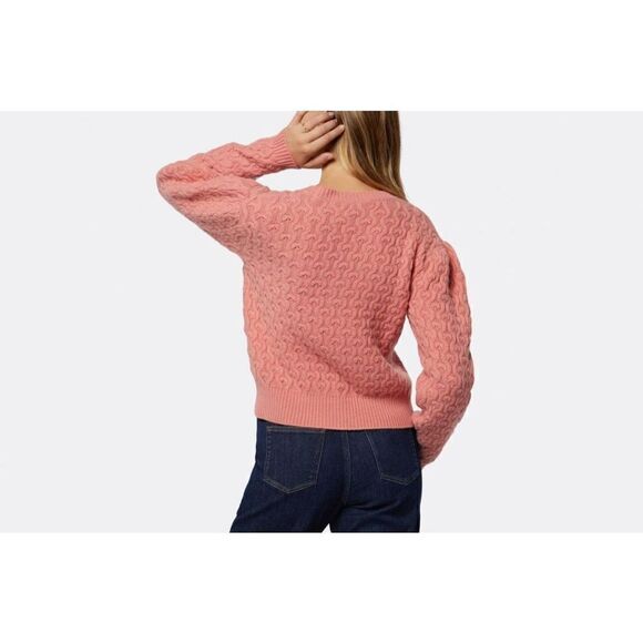 Joie K0014YB63T Women Sz L Pink Roland Wool/Cashmere Blend Crew Neck Sweater - Picture 2 of 8